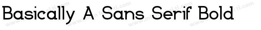 Basically A Sans Serif Bold字体转换